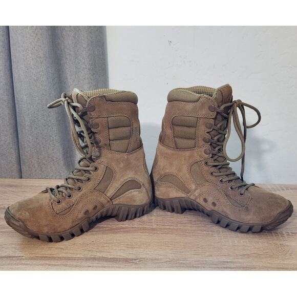 Tactical Research Belleville Khyber Hot Weather Boots TR550 Men's 4 Brown Combat - Picture 9 of 11